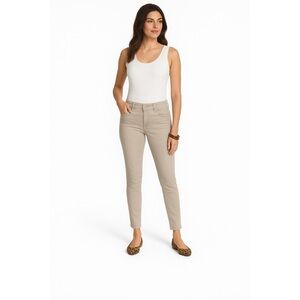 Calvin Klein Beige Skinny Ankle Jeans, Size 8